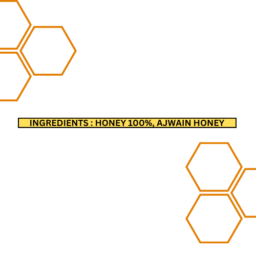 Baiso Organics Raw Unprocessed Natural Ajwain Honey - 500gm view 3
