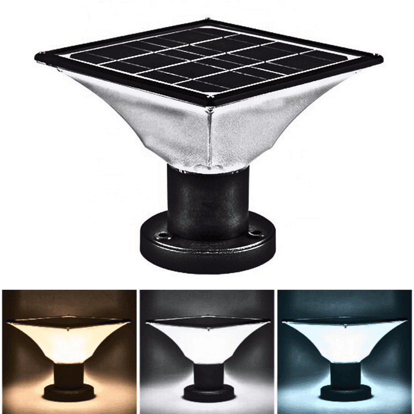 SAHAPECT 10 Watt 20 LED, Solar LED Light, Solar Gate Light, Pillar Pole Post Light, Automatic Outdoor Waterproof Light Multi Colour Lamp