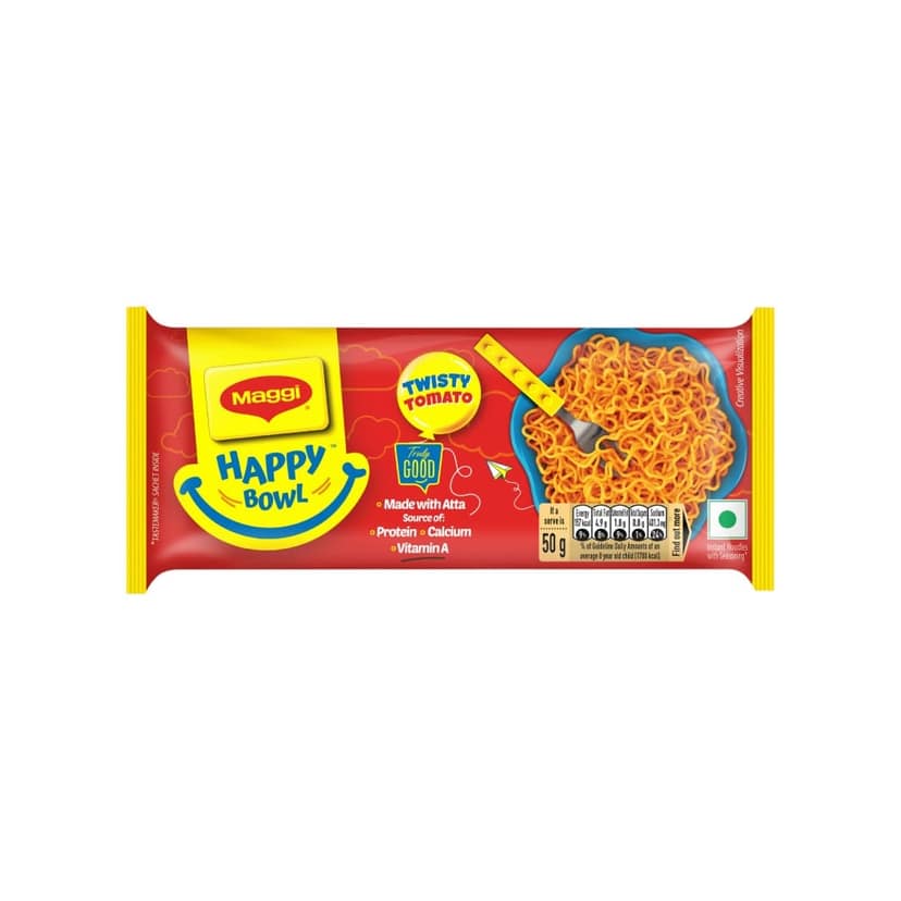 Maggi Happy Bowl Twisty Tomato Instant Noodles view 2