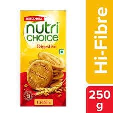 Britannia Nutri Choice Digestive High Fibre Biscuits, 250G