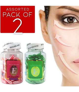 Adbeni Facial Essence Vitamin E Soft Facial Capsule Oil Face Serum 57 g Pack of 2