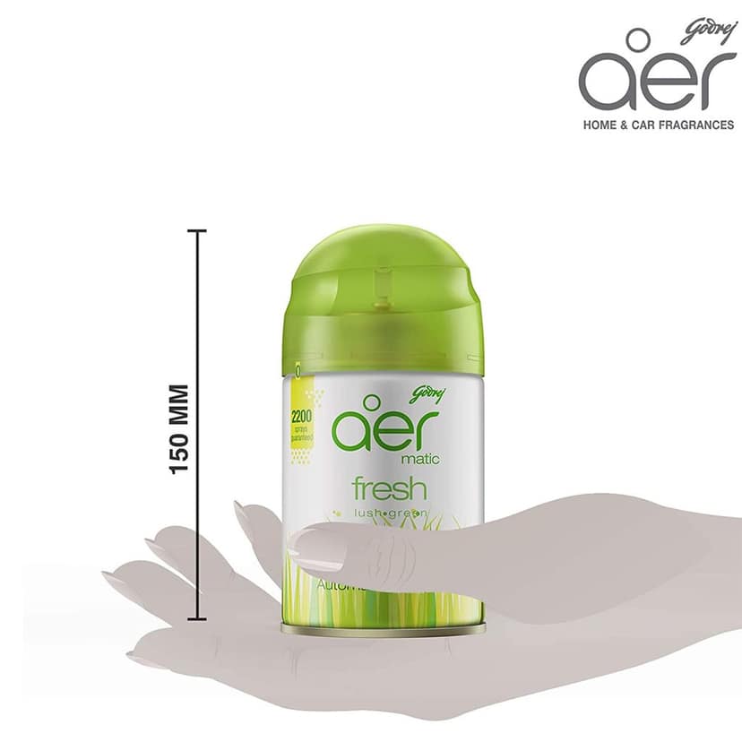 Godrej aer Matic Refill - Automatic Room Fresheners with Flexi Control Spray | Petal Crush Pink | 2200 Sprays Guaranteed | Lasts up to 60 days (225ml) view 2