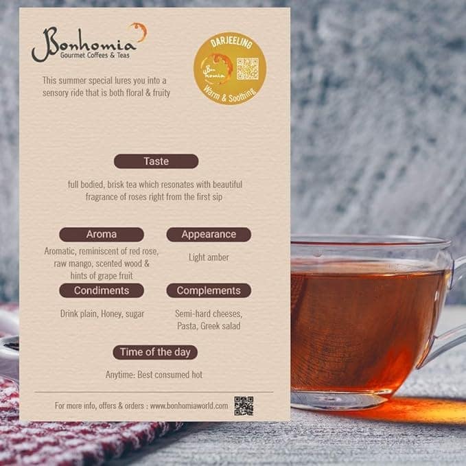Bonhomia Darjeeling - Warm & Soothing Tea, Nespresso Compatible Pods Grape, 10 Tea Capsules view 3