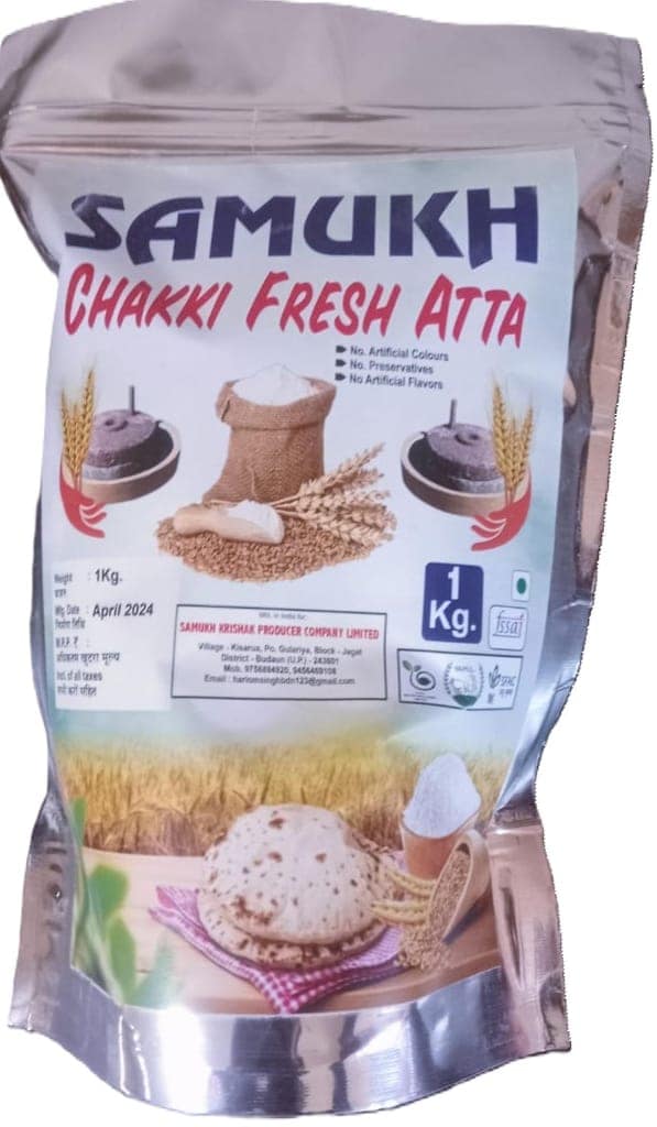 Samukh Fresh Chakki Atta 1 Kg view 3