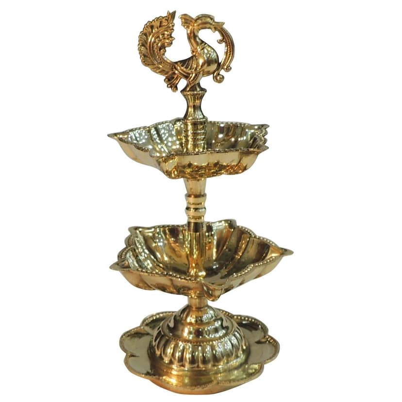 Brass Table Decor 2 Step Murga Deepak (FMAS782 B) view 3