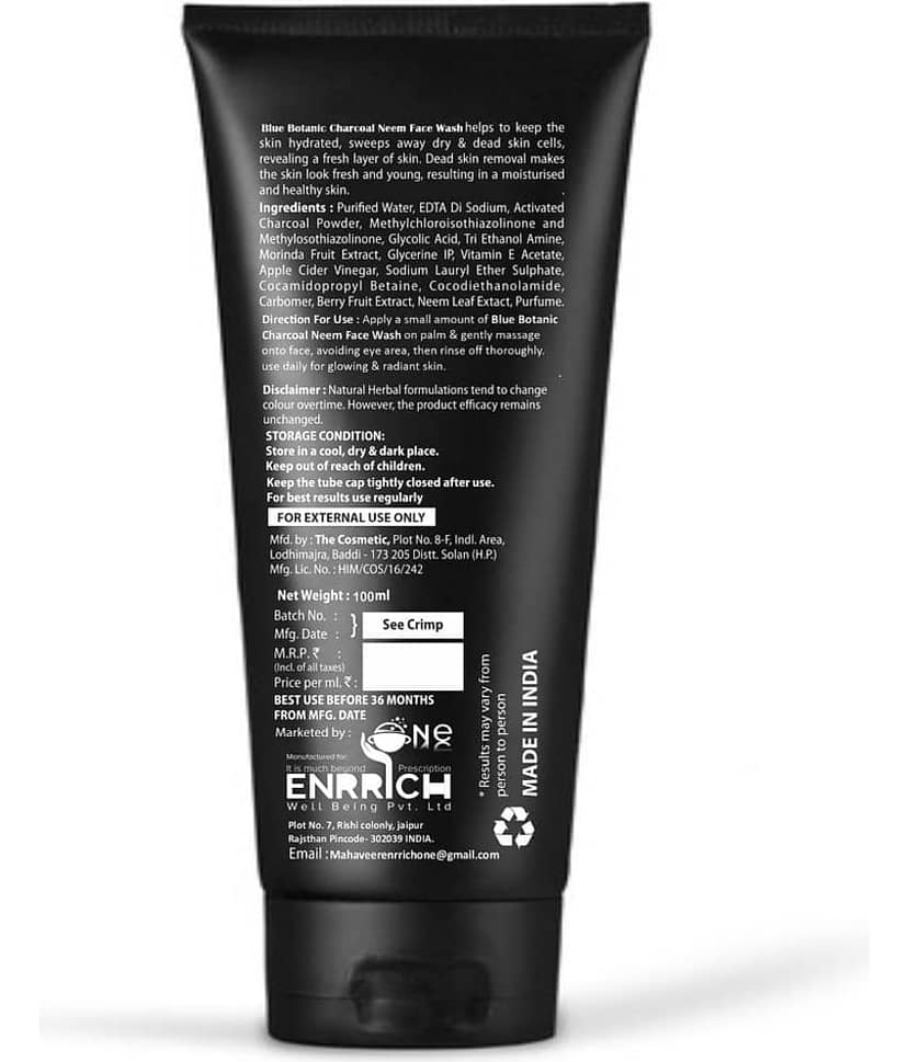 BLUE BOTANIC - Anti-Pollution Face Wash For All Skin Type ( Pack of 1 ) view 2