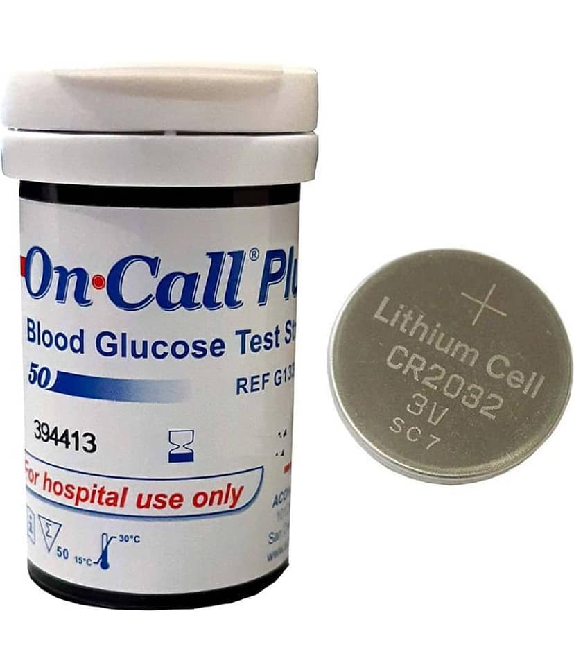 On Call Plus Blood Glucose 50 Test Strips With Code