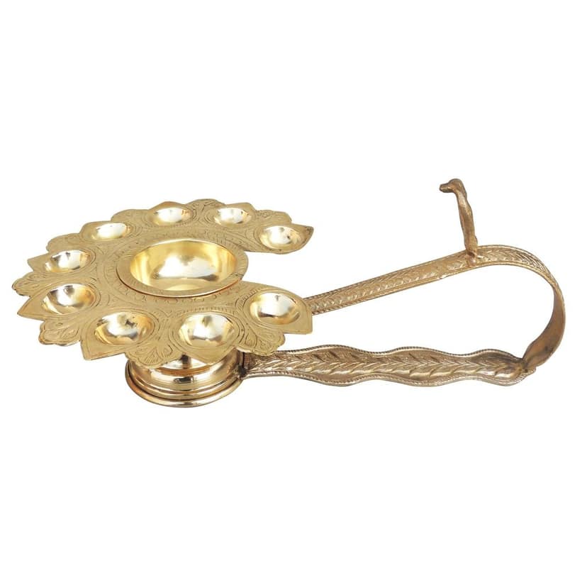 Brass Ganga Arti 9 Wicks (FMAS721 E) view 2