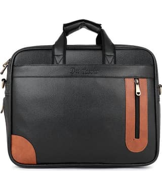 Da Tasche Black Colorblocked Messenger Bag