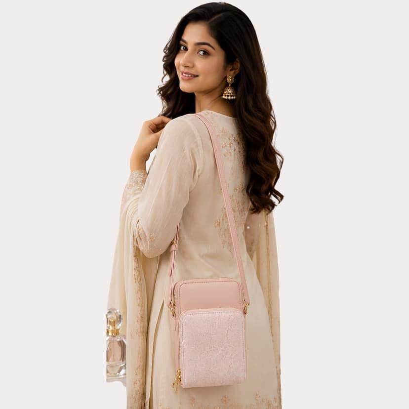 LavishLily Lavender Chain Sling Bag for Women