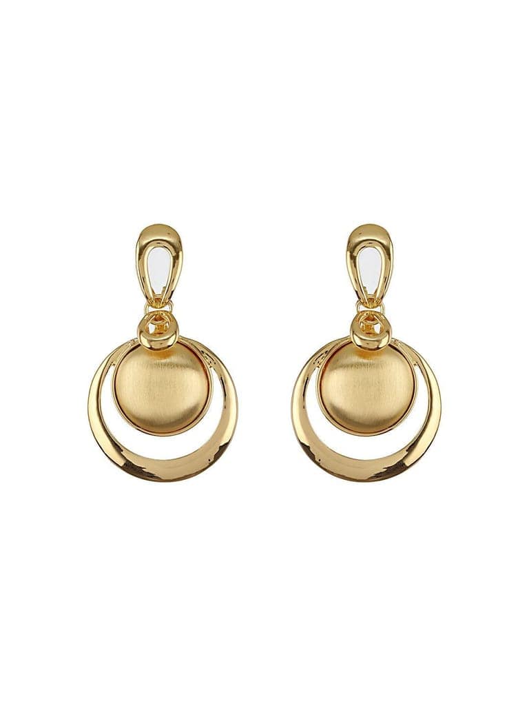 Anti-Tarnish Gold Plated Concentric balls Minimal Drop earrings view 4