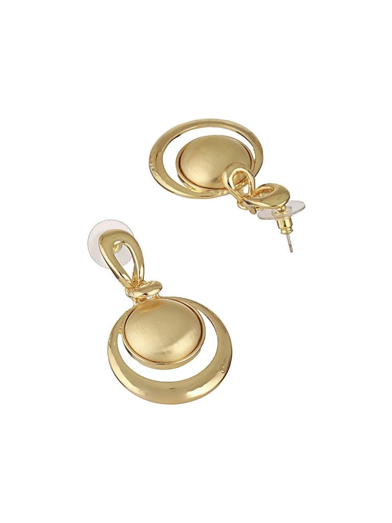 Anti-Tarnish Gold Plated Concentric balls Minimal Drop earrings view 5
