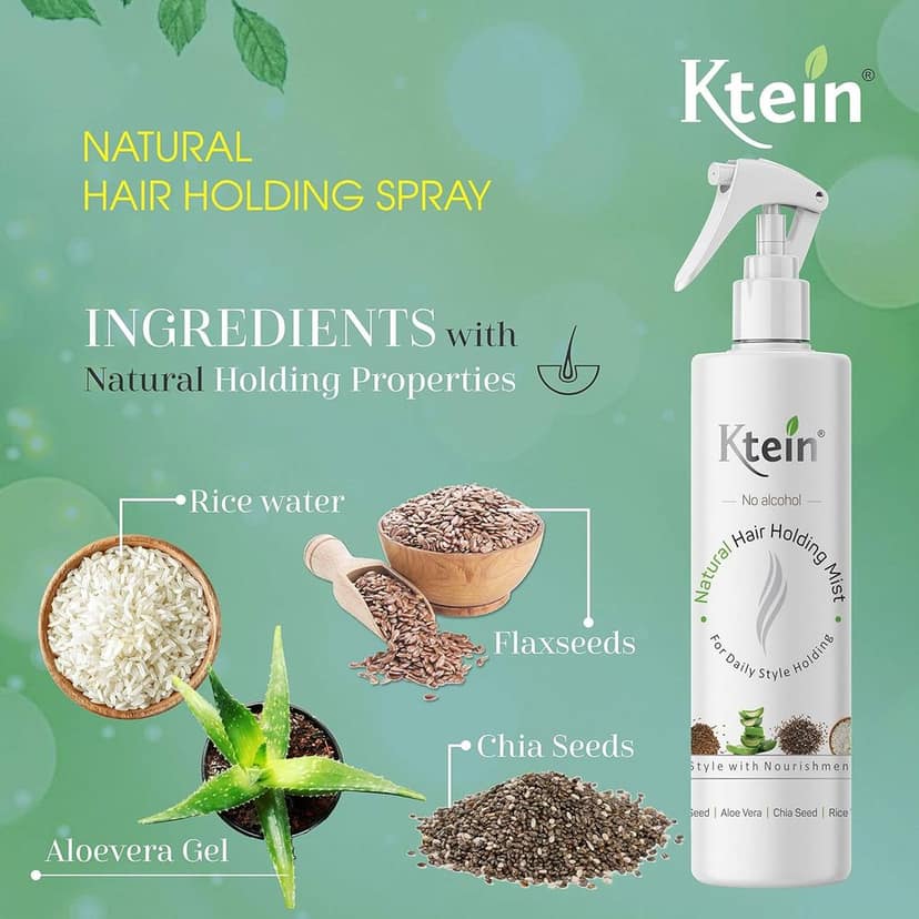 KTEIN HAIRSTYLE COMBO: Hair Heat Protection Spray 200ml + Hair Holding Spray 220ml view 5