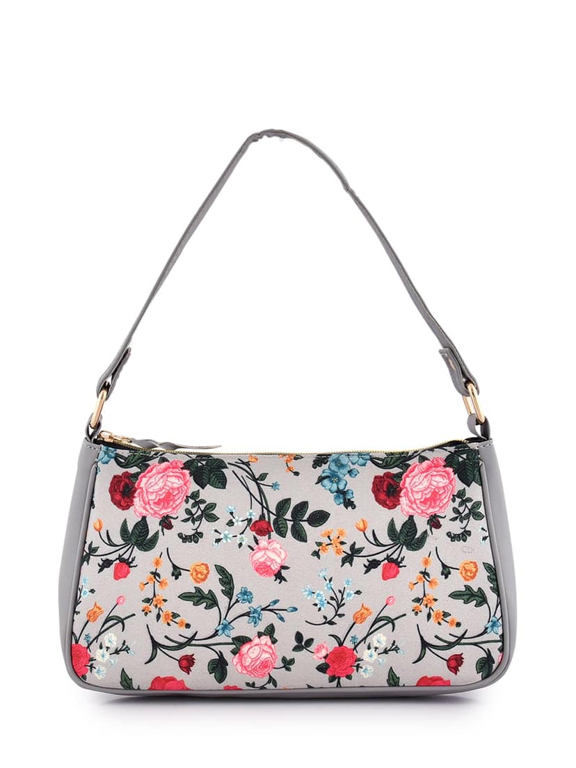 Lychee bags Women Canvas Shoulder Bag (GREY)