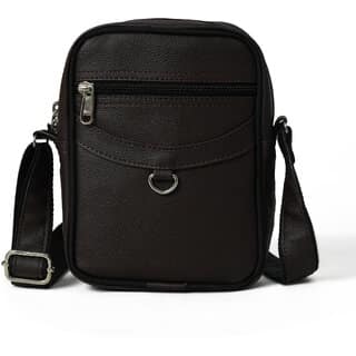MATRICE messenger bag with brown faux vegan leather(NE-S-0799-Brown)