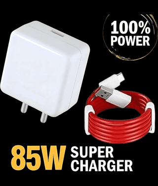 85W Power Adapter SUPERVOOC Ultra Fast Charger for 1Plus 12/12R/11/11R/10/10R, CE 3 Lite 5G, 2T 5G, CE 2 Lite 5G, 5G
