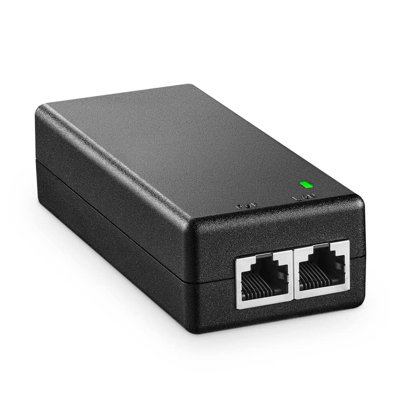 PoE Injector Adapter 48VDC To 0.4/1AMP with Dual LAN Ports Ethernet Adaptor, Cctv Camera Adapter