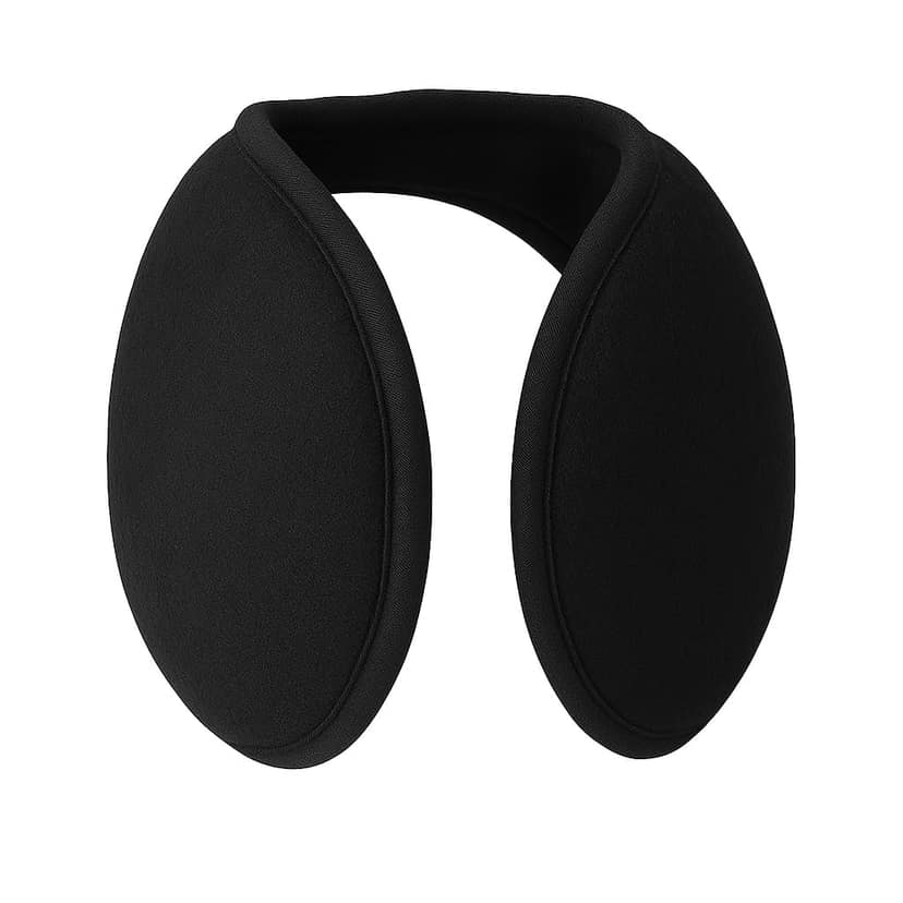 KARTHI7OCT STORE Unisex Black Earmuffs (Pack of 3) – Behind-the-Head Winter Ear Warmers for Girls, Women & Men – Comfortable, Stylish & Windproof Cold Weather Headwear view 5