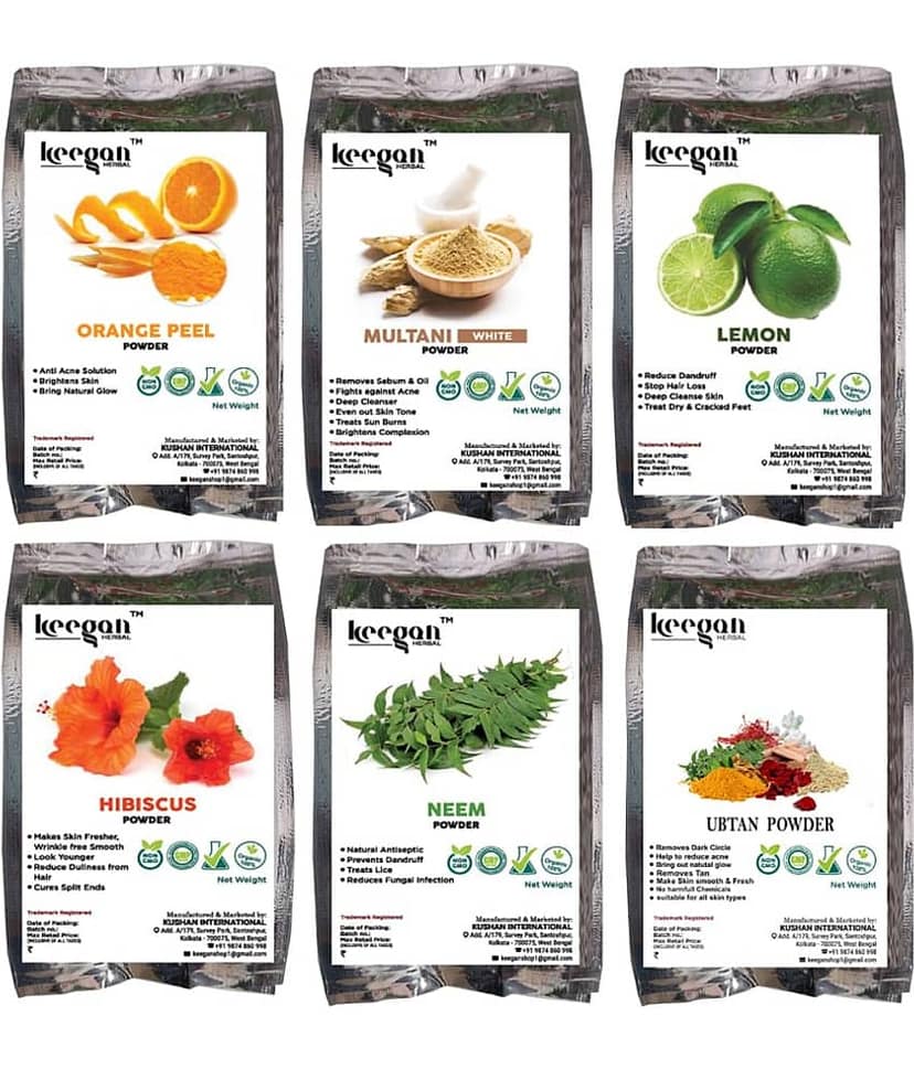 Keegan - Natural Glow Facial Kit For All Skin Type ( Pack of 6 )