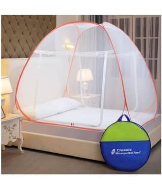 Classic Mosquito Net, Machardani King Pink Plain Mosquito Net, Machardani