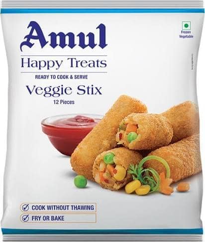 AMUL HAPPY TREATS VEGGIE STIX 425G