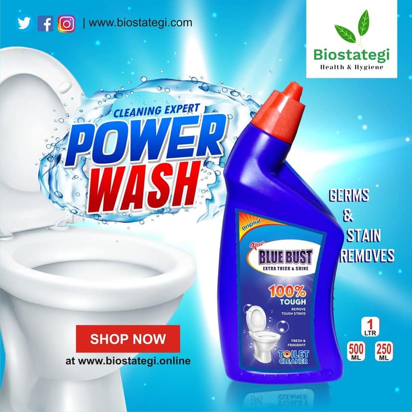 Bluebust Toilet Cleaner 500ml Pack of 3 view 4