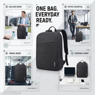 Onego fashionable laptop backpack durable water resistant college bag for men women