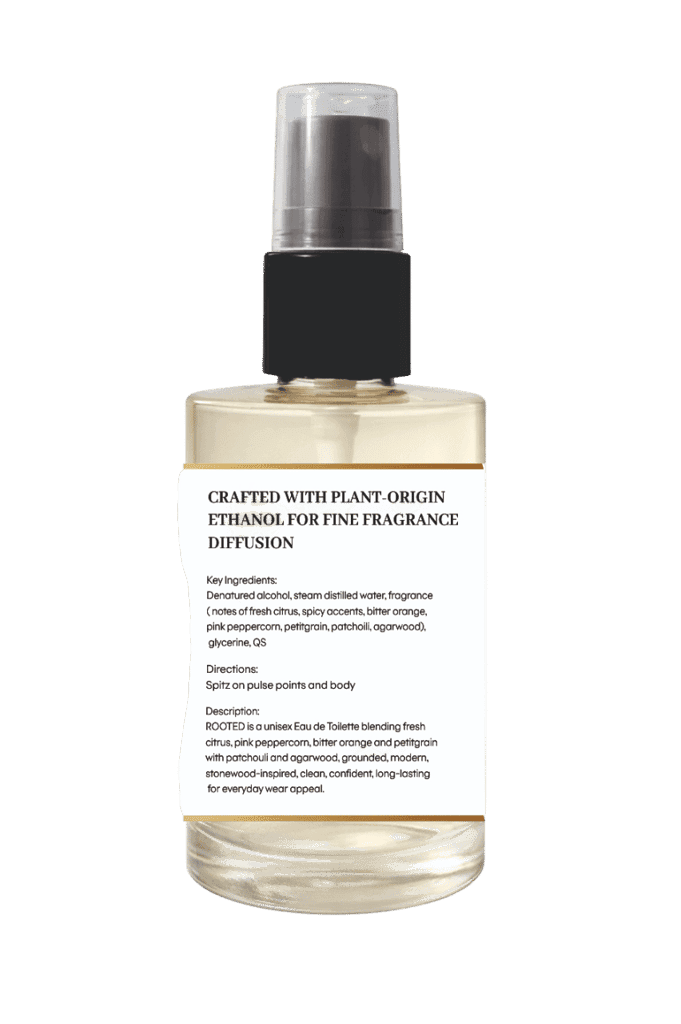 ROOTED | Vetiver | Gardenia | Cedarwood | Premium Eau De Toilette | Grounded | Calm | Fresh view 4