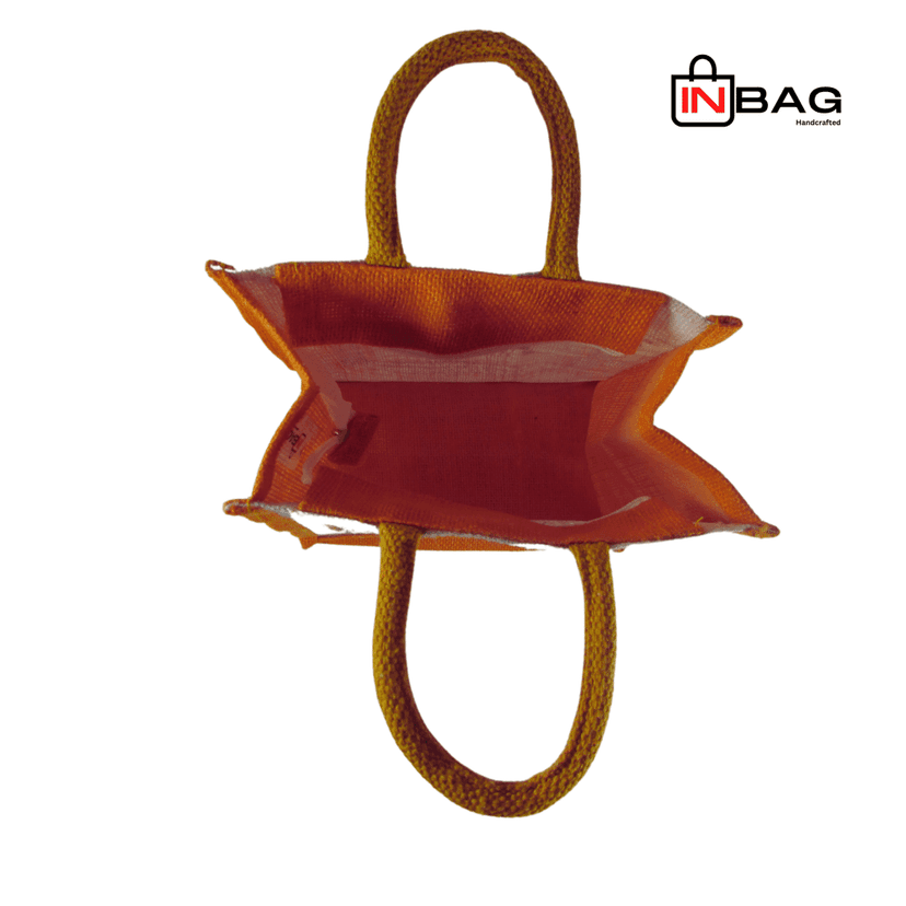 Inbag Jute Bag (Adivasi) for Lunch Box, Go Green MultiPurpose Jute Bag for Office/College/School/Tiffin/Shopping/Grocery Bag, Eco-Friendly Bag For Men, Women and Kids view 3