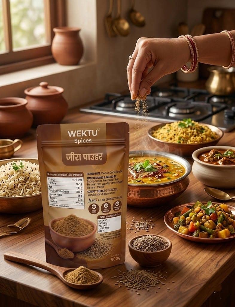 Wektu Spices Pure & Natural Cumin Powder (Jeera Powder). view 3
