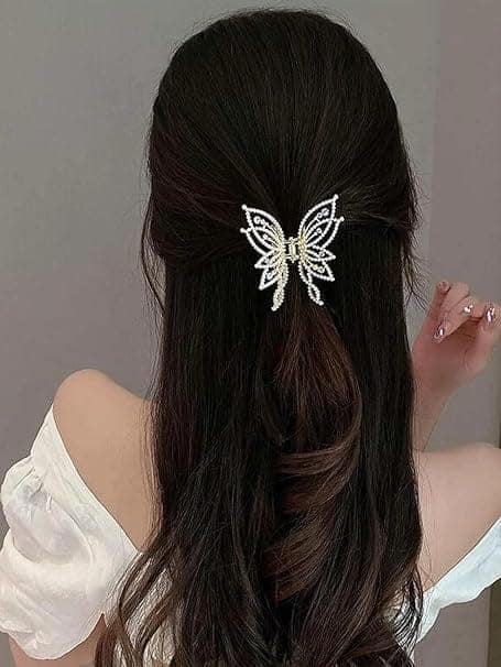 Elegant Butterfly Metal Hair Claw view 2