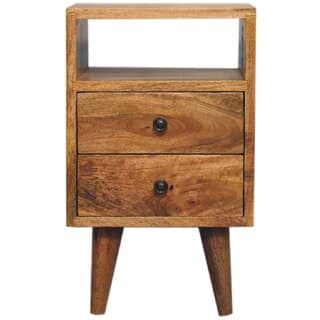 Mini Oak-ish Classic Open Bedside view 2