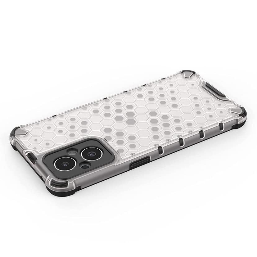 Faircost for Oppo F21 Pro 5G Hybrid Shockproof Back Cover Hard Outside Soft Inside- (Polycabonate::Transparent) view 3