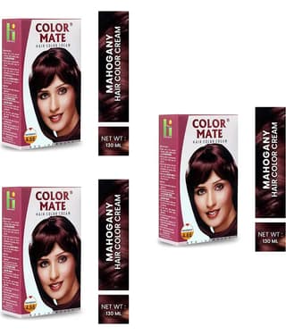 Color Mate Hair Color Cream Mahogany_130Ml (Pack of 3)
