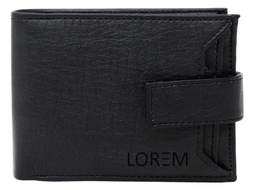 Removable Card Holder Bi-Fold Premium Faux Leather 7 ATM Card Slots Wallet for Men-B