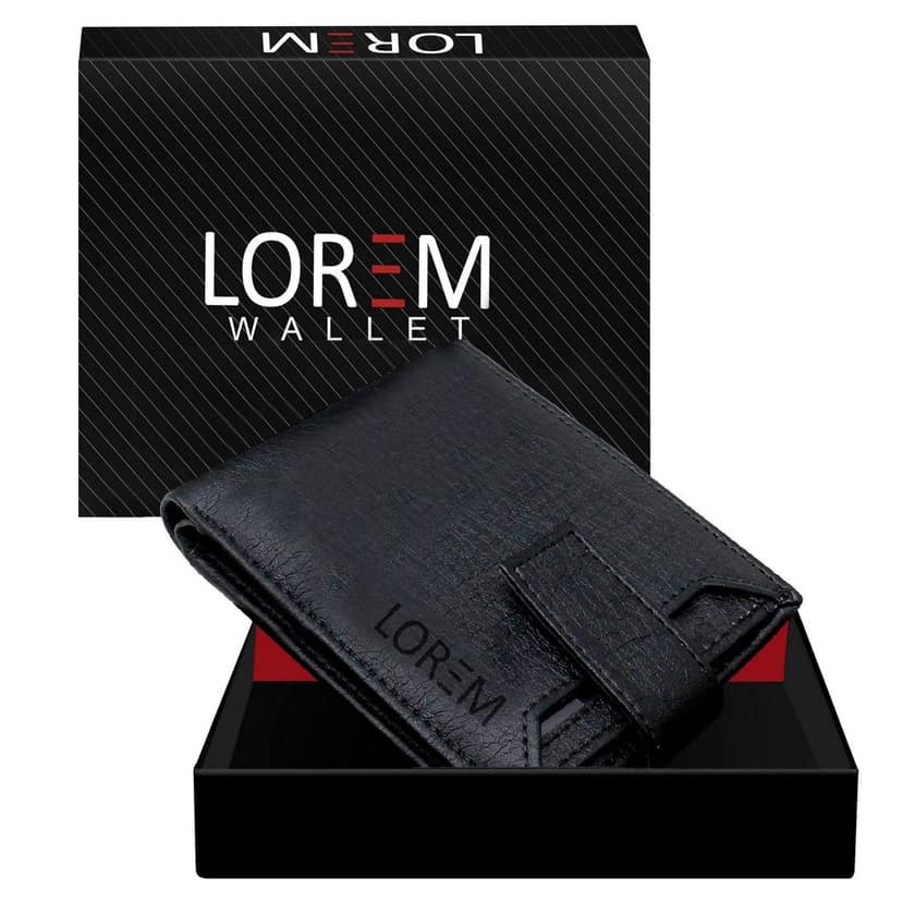 Removable Card Holder Bi-Fold Premium Faux Leather 7 ATM Card Slots Wallet for Men-B view 2