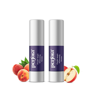 Perfora Purple Magic Whitening Serum|v34 Colour Corrector for Teeth|Purple Toothpaste for Teeth Whitening|Tooth Stain Removal|Enamel Safe & Effective Teeth Whitener |Apple Peach, 30 ml - Pack of 2