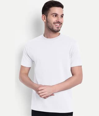 Inner Element Pack of 1 Cotton Regular Fit Men's T-Shirt ( White )