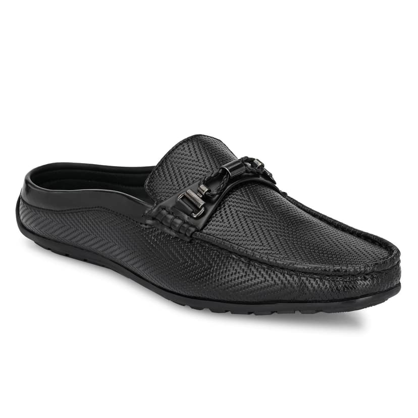 BUSKINS CASUAL MULES BA5666 BLACK view 2