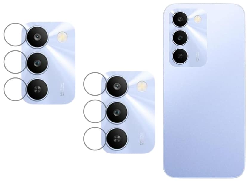 ISAAK Back Camera Lens Protector compatible for Realme C83 (Pack of 2)