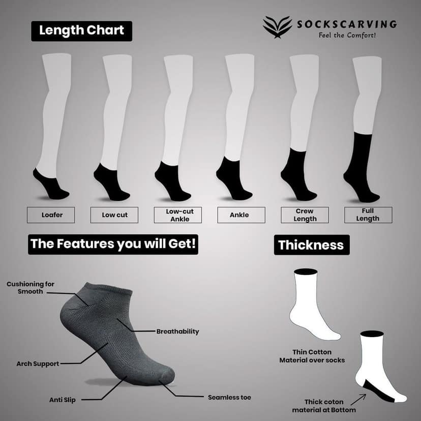 SOCKSCARVING Multicolour Viberant Edition Cotton Socks Pair of 8, Ankle Length, Free Size, Viberant Edition Socks, Casual Design, For Men-Women view 5