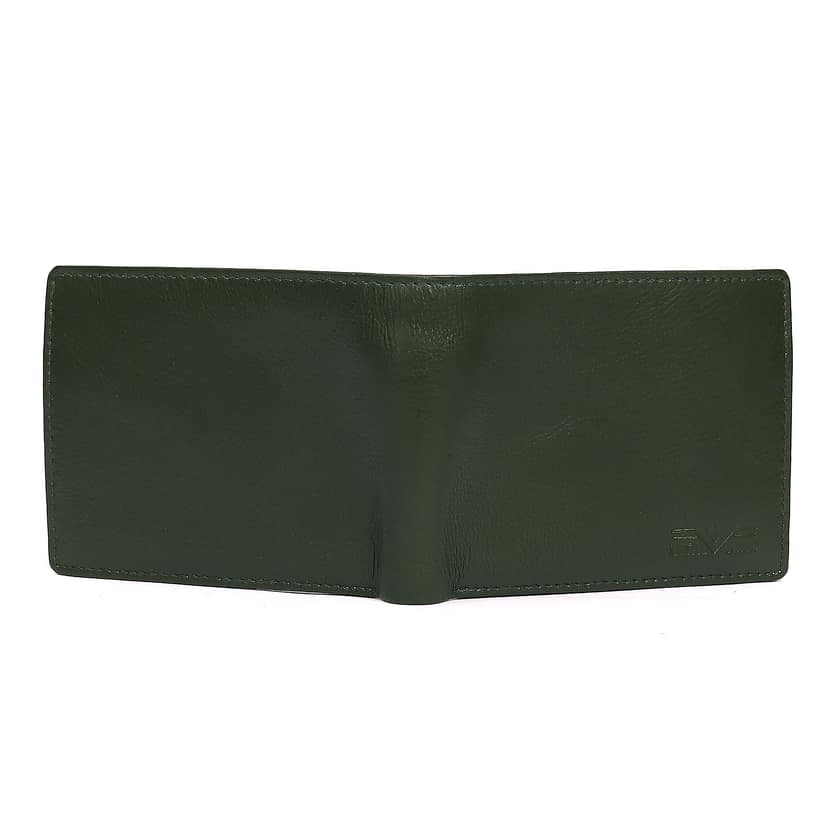 Vital King Men Travel Green Genuine Leather RFID Wallet (11 Card Slots) view 5