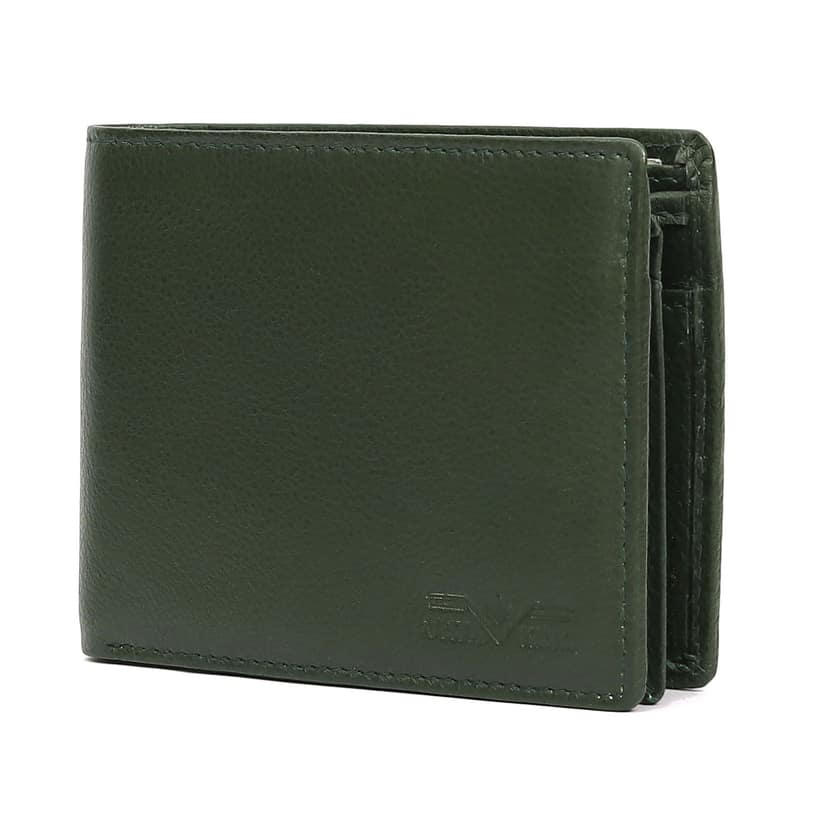 Vital King Men Travel Green Genuine Leather RFID Wallet (11 Card Slots) view 7