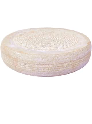 White Round Wooden Cheese Board - 12 Inches - Acacia Wood - Perfect for Serving Cheese, Charcuterie, and Appetizers