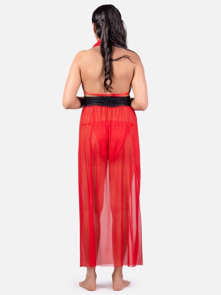 Hot Net Honeymoon Red Babydoll Bikini Night Dress K2Rd view 5