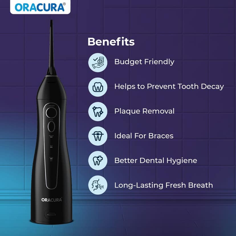 Oracura OC150 LITE Smart Water Flosser Black view 2