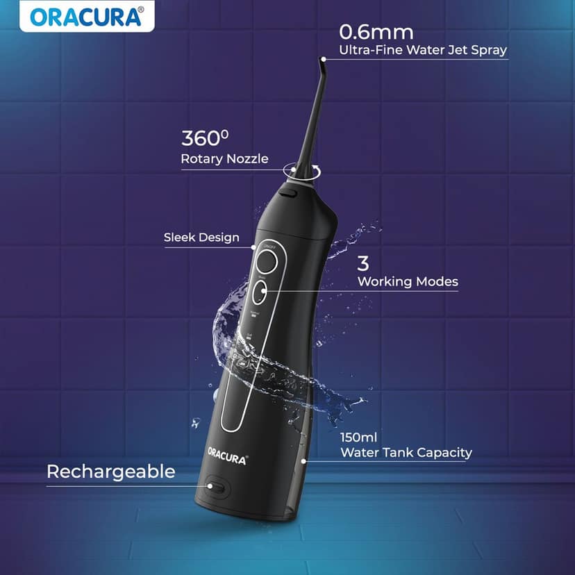 Oracura OC150 LITE Smart Water Flosser Black view 5