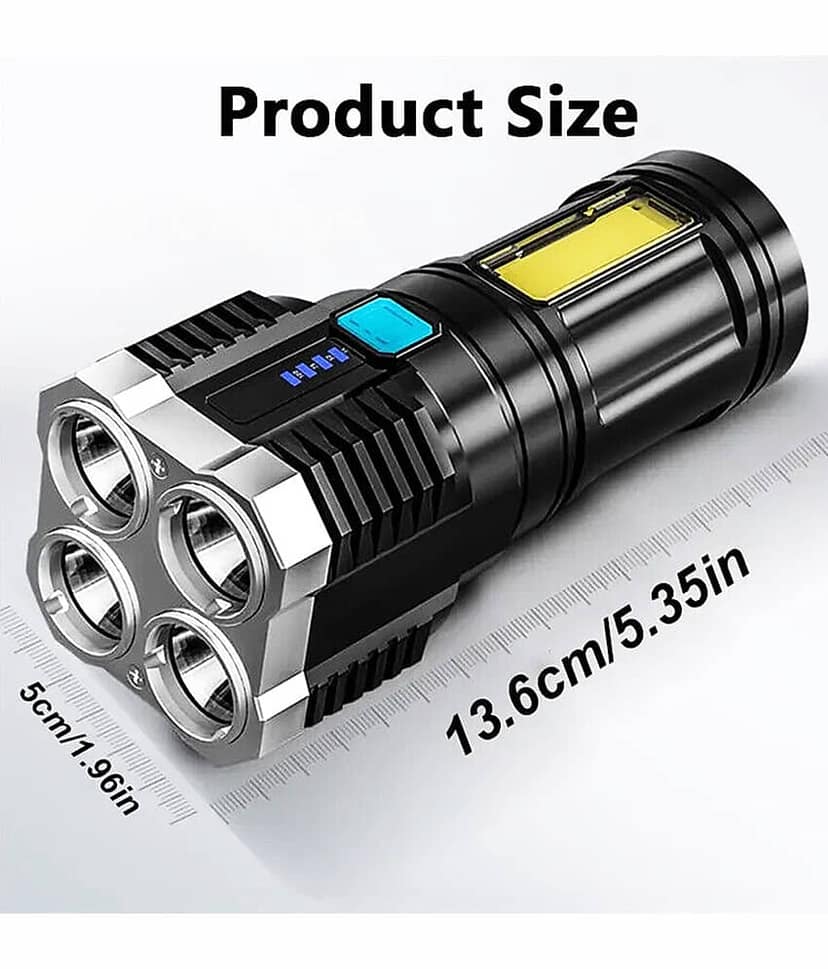 Spark - 20W AA Battery Flashlight Torch ( Pack of 1 ) view 2