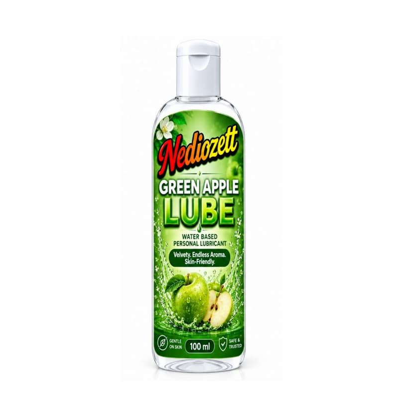 Nediozett Lube Green Apple Flavored Lubricant Gel for Men & Women| 100ml| Water-Based Gel| Skin-Friendly| Safe to Use with Condoms (pack of 1 ) view 2