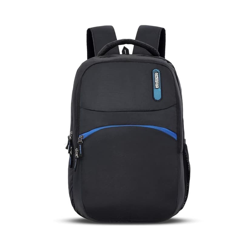 Dolph+ 02 | 33L Backpack | 17" Laptop Bag | 3 Compartments | College & Office Backpack for Men and Women | Black | 1 Year Global Warranty